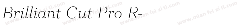 Brilliant Cut Pro R字体转换